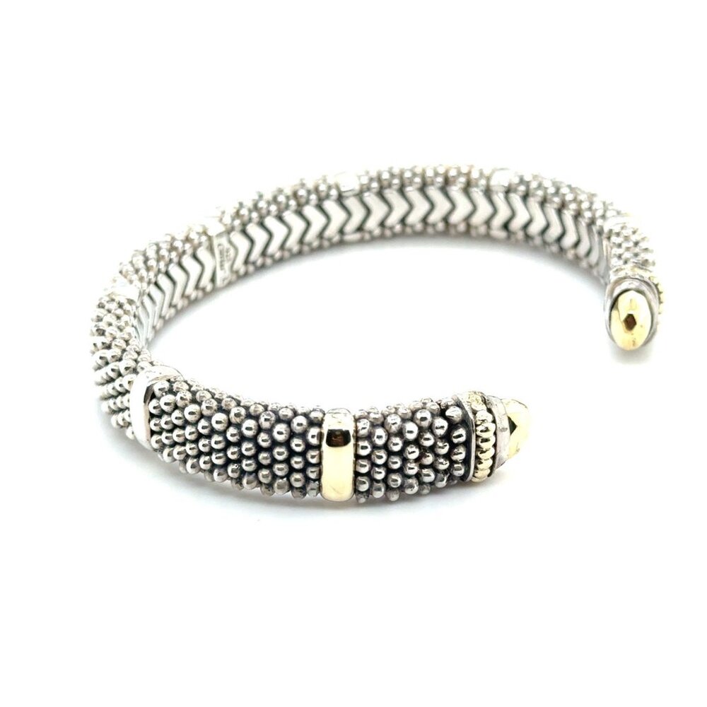 Lagos Caviar 925/18K Cuff - Picture 4 of 8
